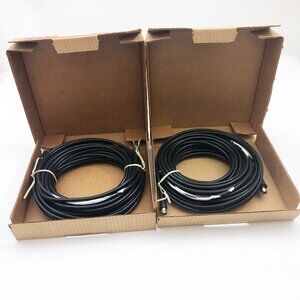 Archer 15-1526 Set of 2 50’ 75 Ohm Coaxial Cable Assemblies Used